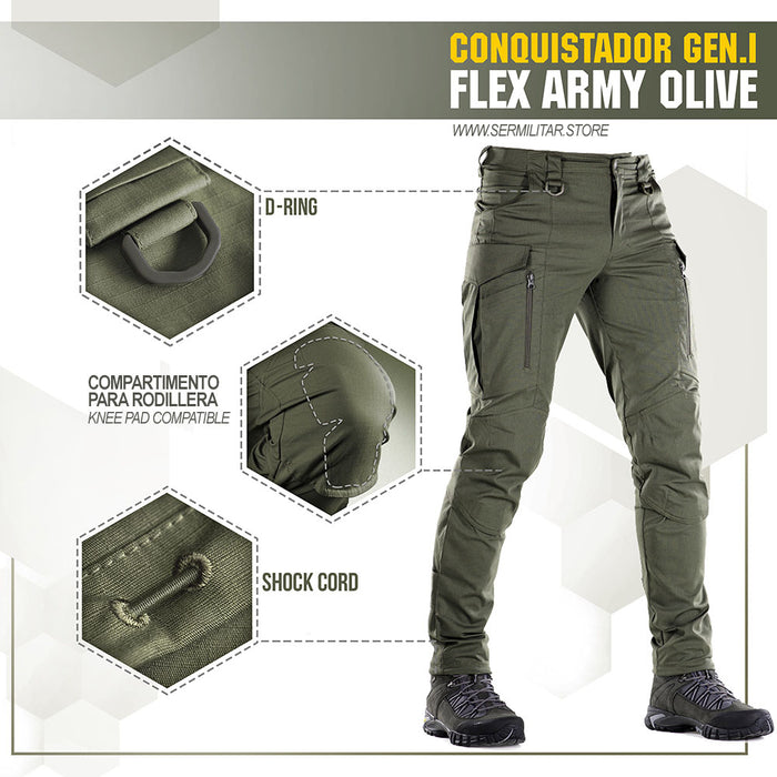 Pantalones tácticos Conquistador GEN I FLEX - M-TAC