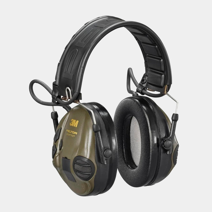 Protetor auditivo eletrônico 3M PELTOR SportTac - Verde / Laranja