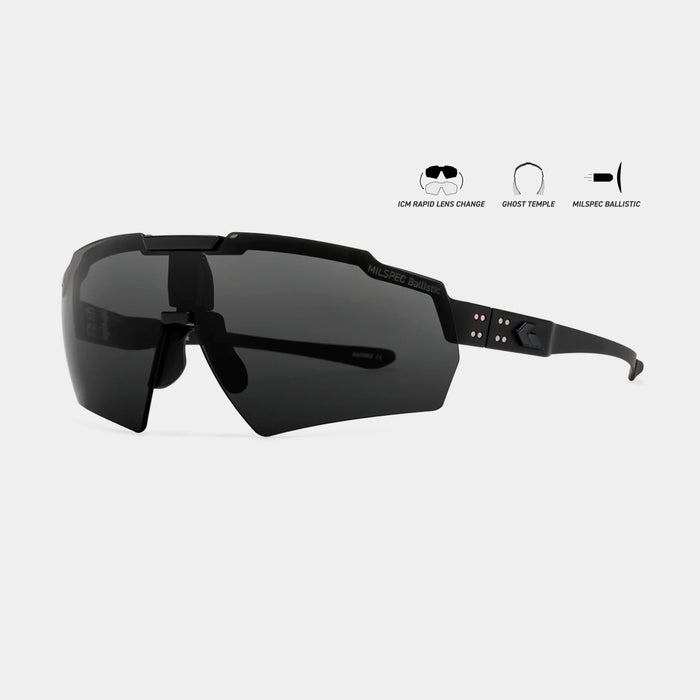 Blastshield MILSPEC black Cerakote ballistic glasses - Gatorz