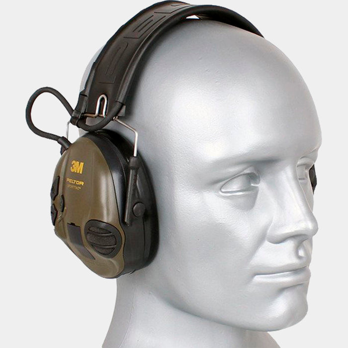 3M PELTOR SportTac Electronic Hearing Protector - Green / Orange