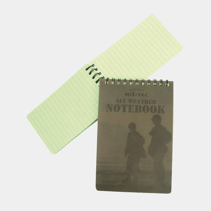 Small MIL-TEC waterproof notebook