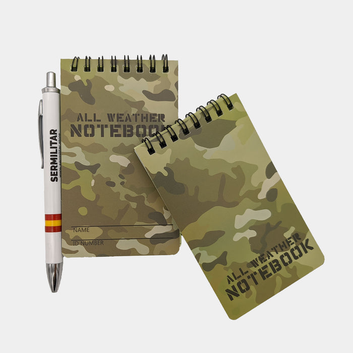 Small waterproof notebook