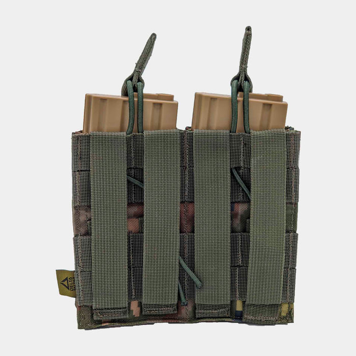 Wooded Pixelated Double Magazine Pouch