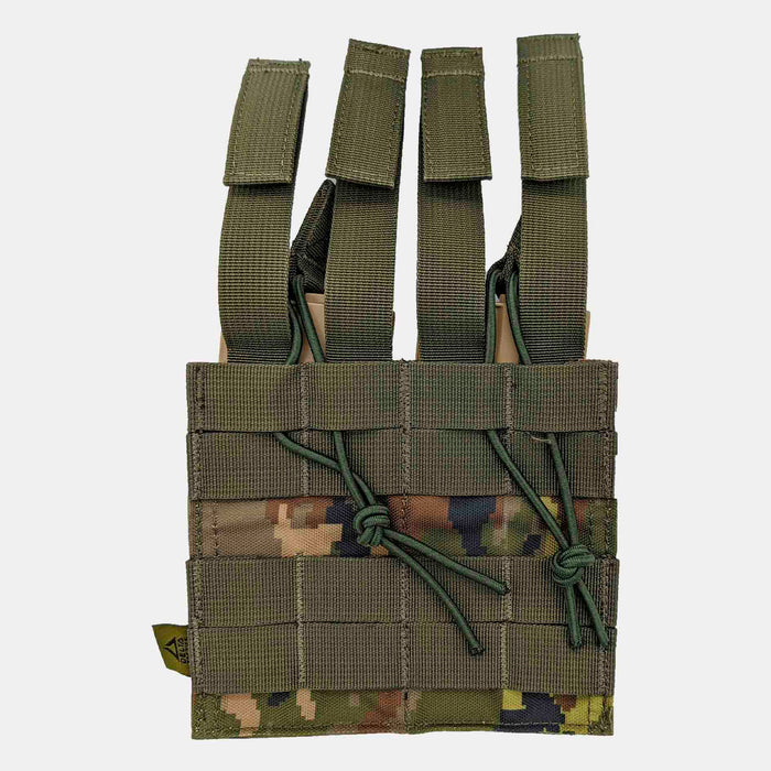 Wooded Pixelated Double Magazine Pouch