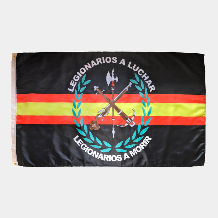 Flagge der spanischen Legion (schwarz)