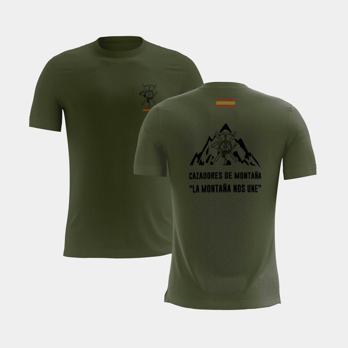 SERMILITAR Camiseta de Cazadores de montaña del ejército español, ejército  de Tierra (XS) : : Moda
