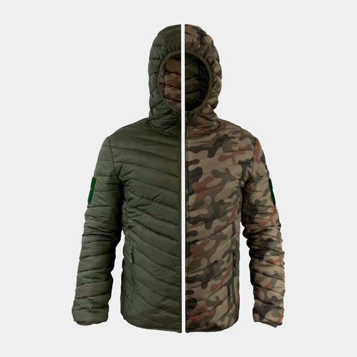 Olive green reversible jacket - TEXAR woods